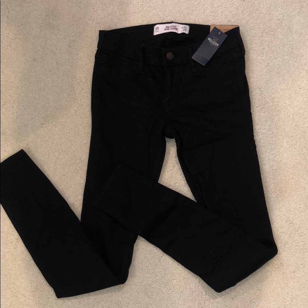 NWT Hollister Black Jean Leggings
